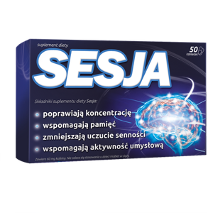 Sesja Supports Memory and Concentration 50 Tablets