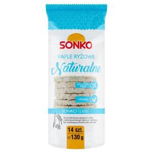 Sonko Classic Natural Rice Cakes Gluten Free Vegan with Fiber 130g