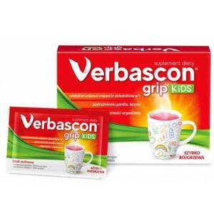 Verbascon Grip Kids Throat Irritation and Cough Immunity Support 10 Sachets