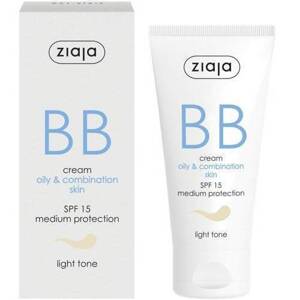 Ziaja BB Active Cream for Imperfections Oil and Mixed Skin SPF15 Light Tone 50ml