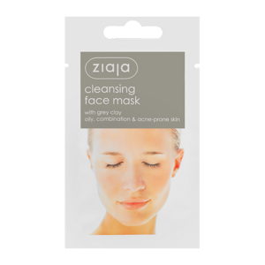 Ziaja Cleansing Mask with Gray Clay Mixed Greasy Acne Skin Vegan 7ml
