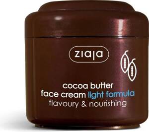 Ziaja Cocoa Butter Light Formula Face Cream for Dry and Normal Skin Vegan 100ml