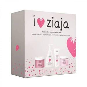 Ziaja Marshmallow Sugar Set Peeling 300ml Washing Jelly 260ml Hand Cream 50ml Washing Foam 250ml