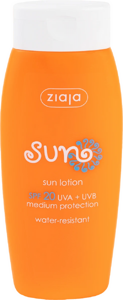 Ziaja Waterproof Sun Lotion with SPF 20 for All Skin Types 150ml