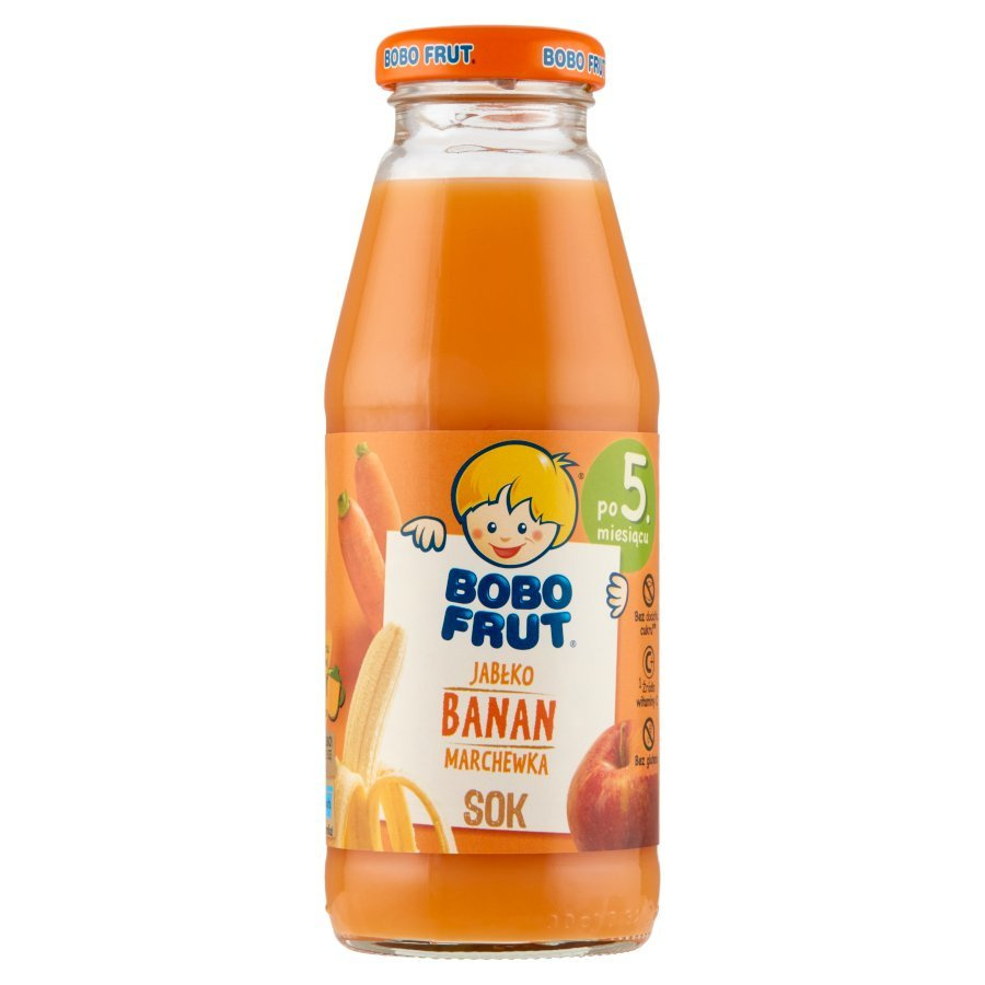 Bobo Frut Juice with Apple Banana and Carrot for Babies after 5th Month