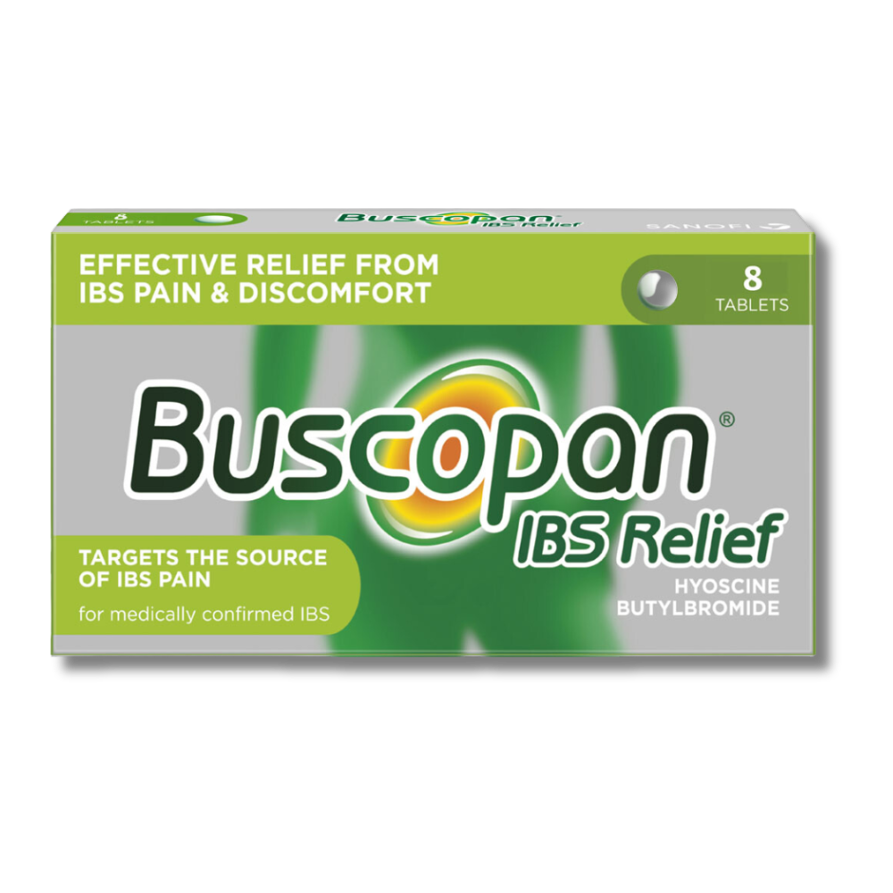 Buscopan Effective IBS Relief from Pain and 8 Tablets Supplements \ For Digestion