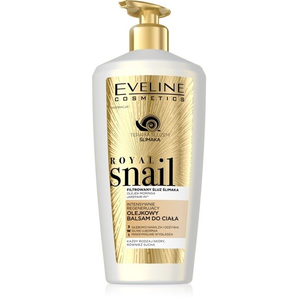 EVELINE ROYAL SNAIL INTENSIVE REGENERATING OIL BODY LOTION BALM 350ml