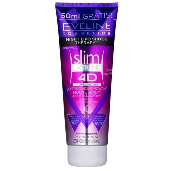 Eveline Slim 4d Extreme Super Concentrated Night Anti Cellulite Body Serum 250ml Cosmetics