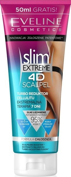 Crème Réductrice De Cellulite Slim Extreme 4D - 250 Ml - Marque Eveline Cosmetics - Neuf Pologne