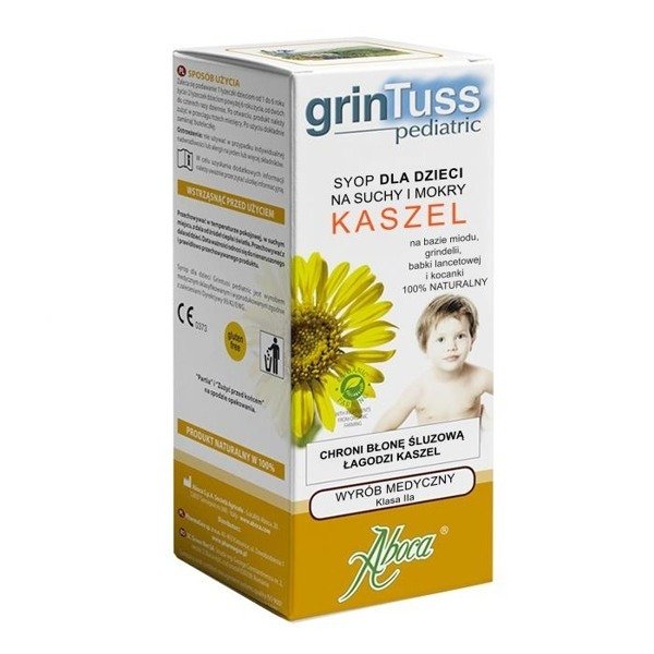 GrinTuss Pediatric syrop 128g  Supplements \ Cold Supplements \ Eyes &  Ears & Nose &Throat