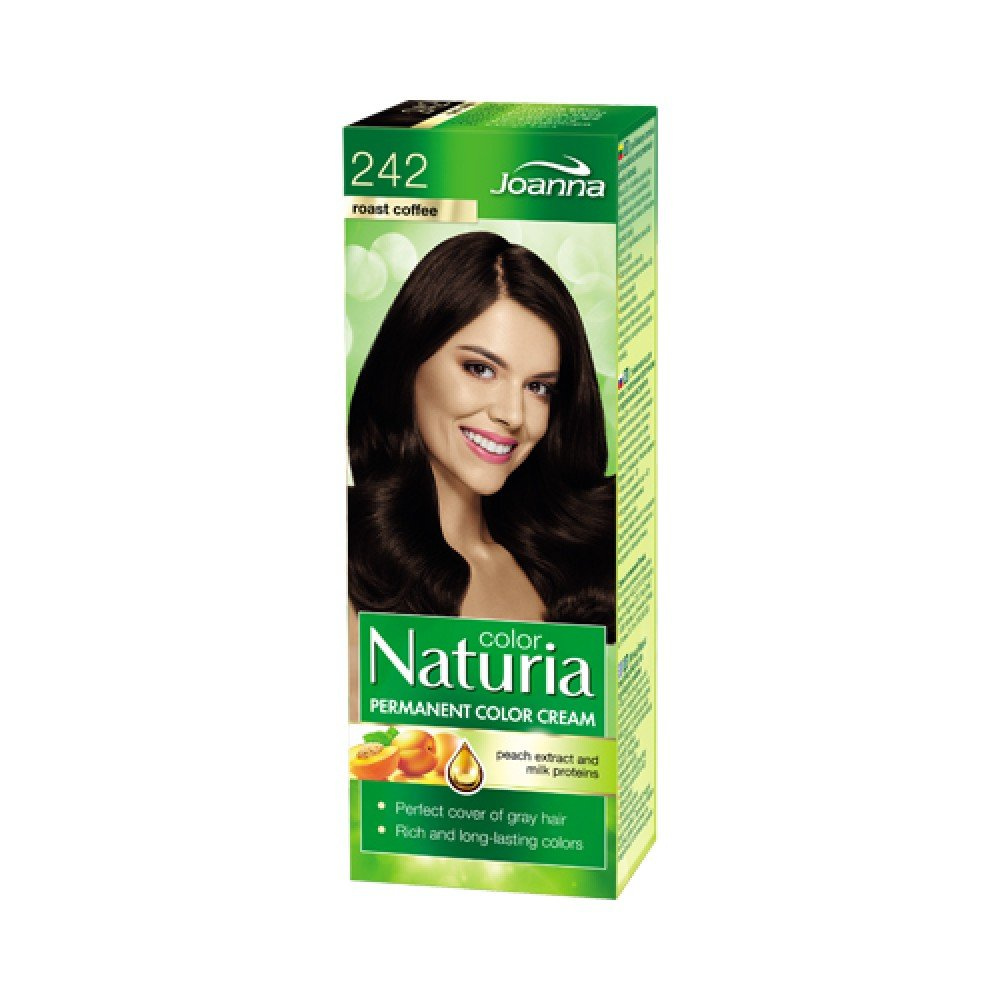 Joanna Naturia Color Hair Dye with Milk Proteins 242 Roasted Coffee