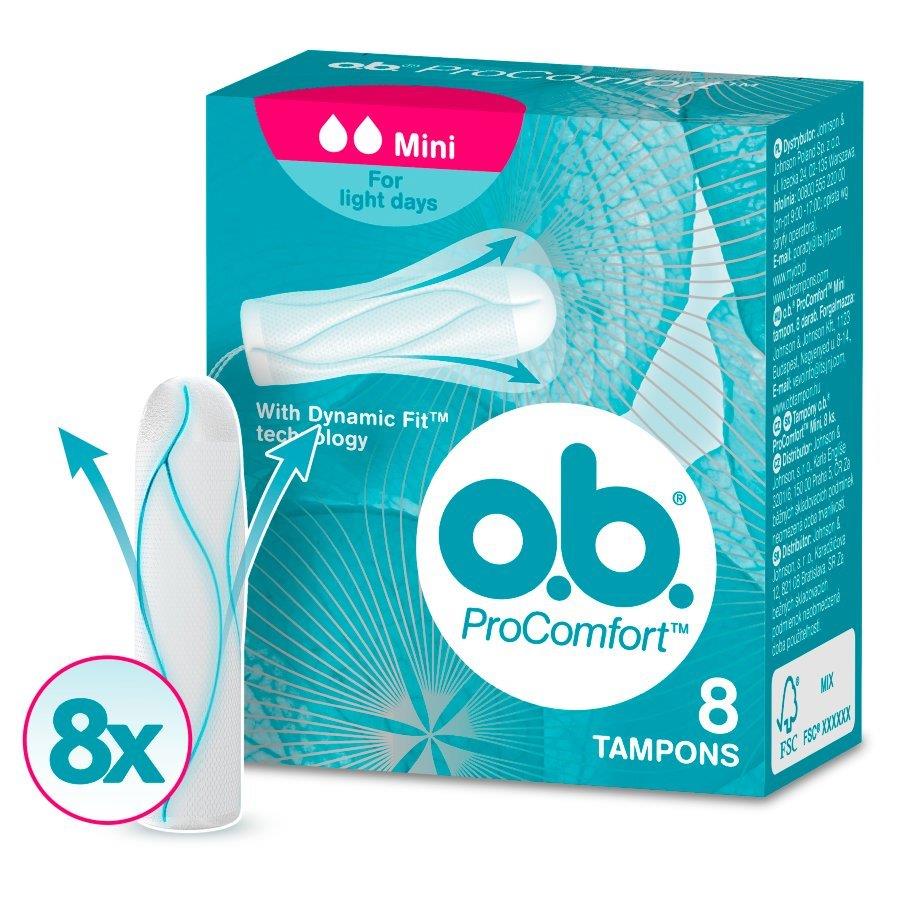 OB PROCOMFORT mini hygienic tampons