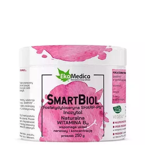  EkaMedica SmartBiol Phosphatidylserine Black Currant Extract with Natural Vitamin B12 Powder  250g