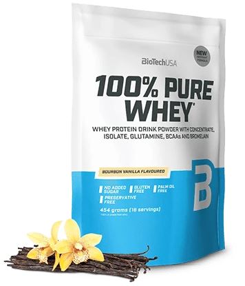 100% Pure Whey, Bourbon Vanilla - 454g