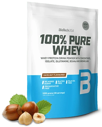 100% Pure Whey, Hazelnut - 1000g