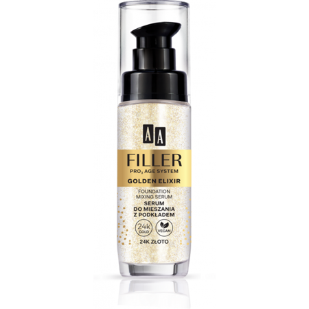 AA Filler Pro3 Age System Golden Elixir Foundation Mixing Serum with 24k Gold 30ml
