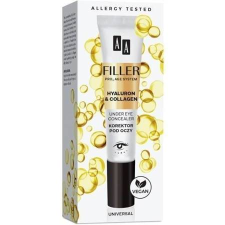 AA Filler Pro3 Age System Hyaluron Collagen Vegan under Eye Concealer 10ml