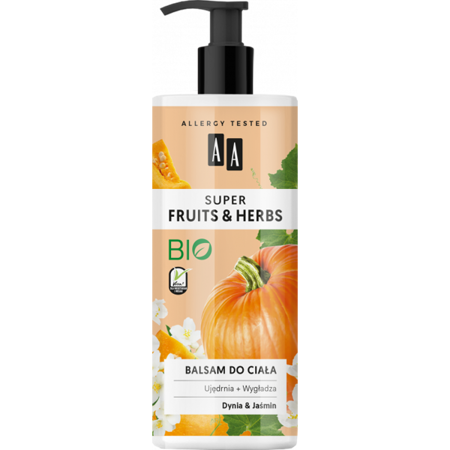 AA Super Fruits & Herbs Firming and Smoothing Body Lotion Pumpkin Jasmine 500ml