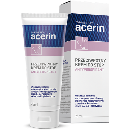 Acerin Antiperspirant Cream for Daily Foot Care 75ml