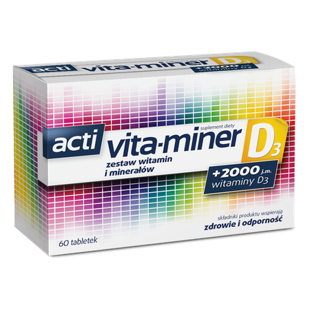 Acti Vita-miner D3 tabletki 60tabl.