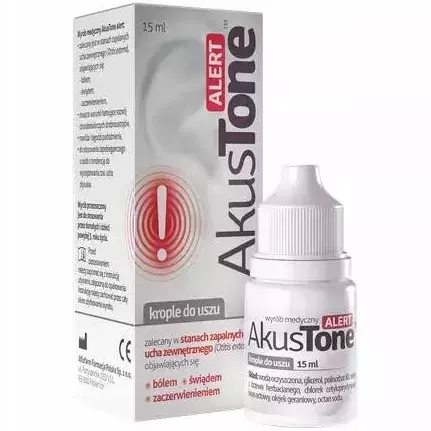 Akustone Alert Ear Drops Inflammation of the Outer Ear 15ml