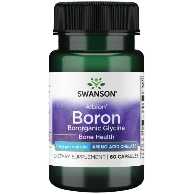 Albion Boron Glycine, 6mg - 60 caps