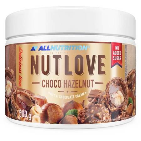 AllNutrition NutLove Choco Hazelnut Chocolate Cream with No Sugar 500g