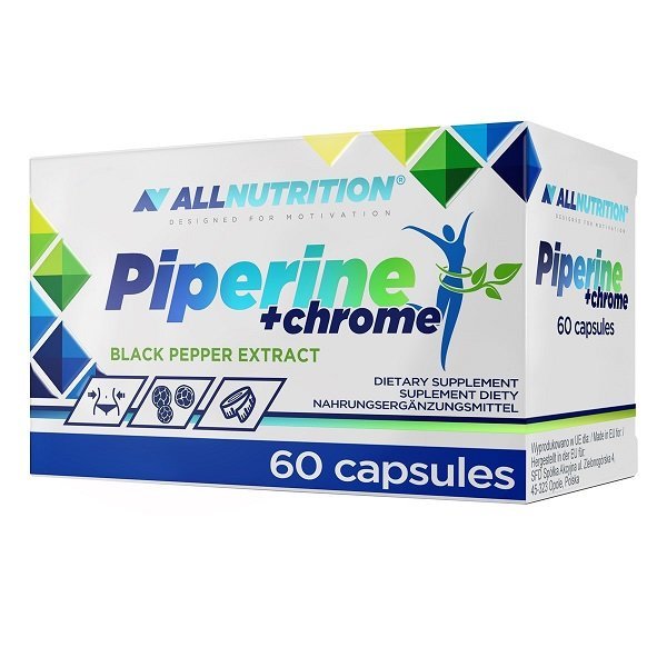 AllNutrition Piperine + Chrome with Black Pepper Extract for Metabolism and Appetite 60 Capsules