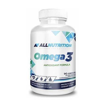 Allnutrition Food Supplement Omega 3 Fish Oil 1000mg with Antioxidant Formula 90 Caps