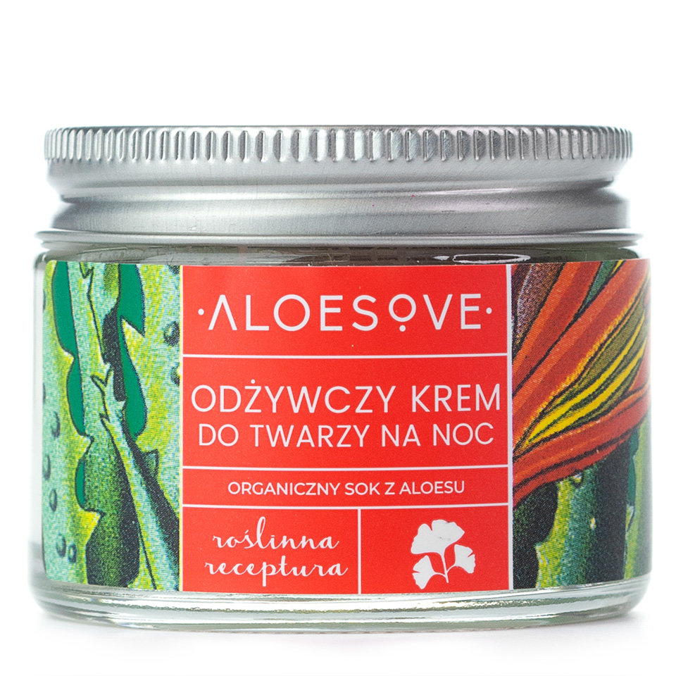 Aloesove Nourishing and Moisturizing Night Cream for All Skin Types with Shea Butter 50ml