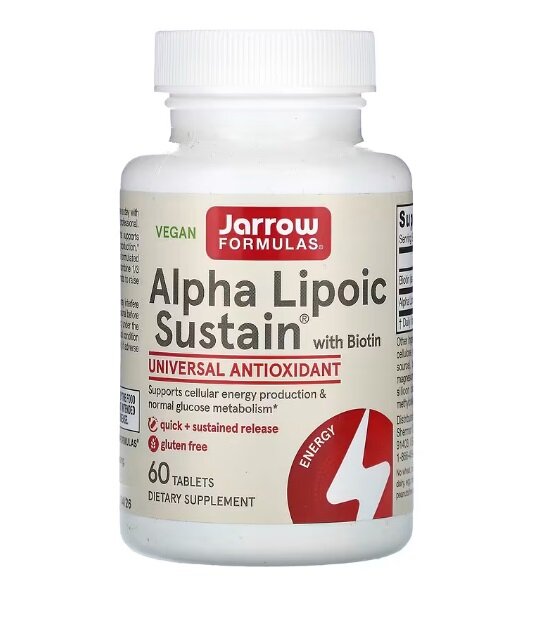 Alpha Lipoic Sustain with Biotin - 60 tabs