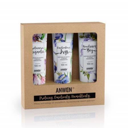 Anwen Set 3 Conditioners for Medium Porosity Hair with Proteins and Emollients 3x100ml