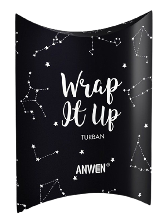 Anwen Wrap It Up Black Hair Turban 1 Piece