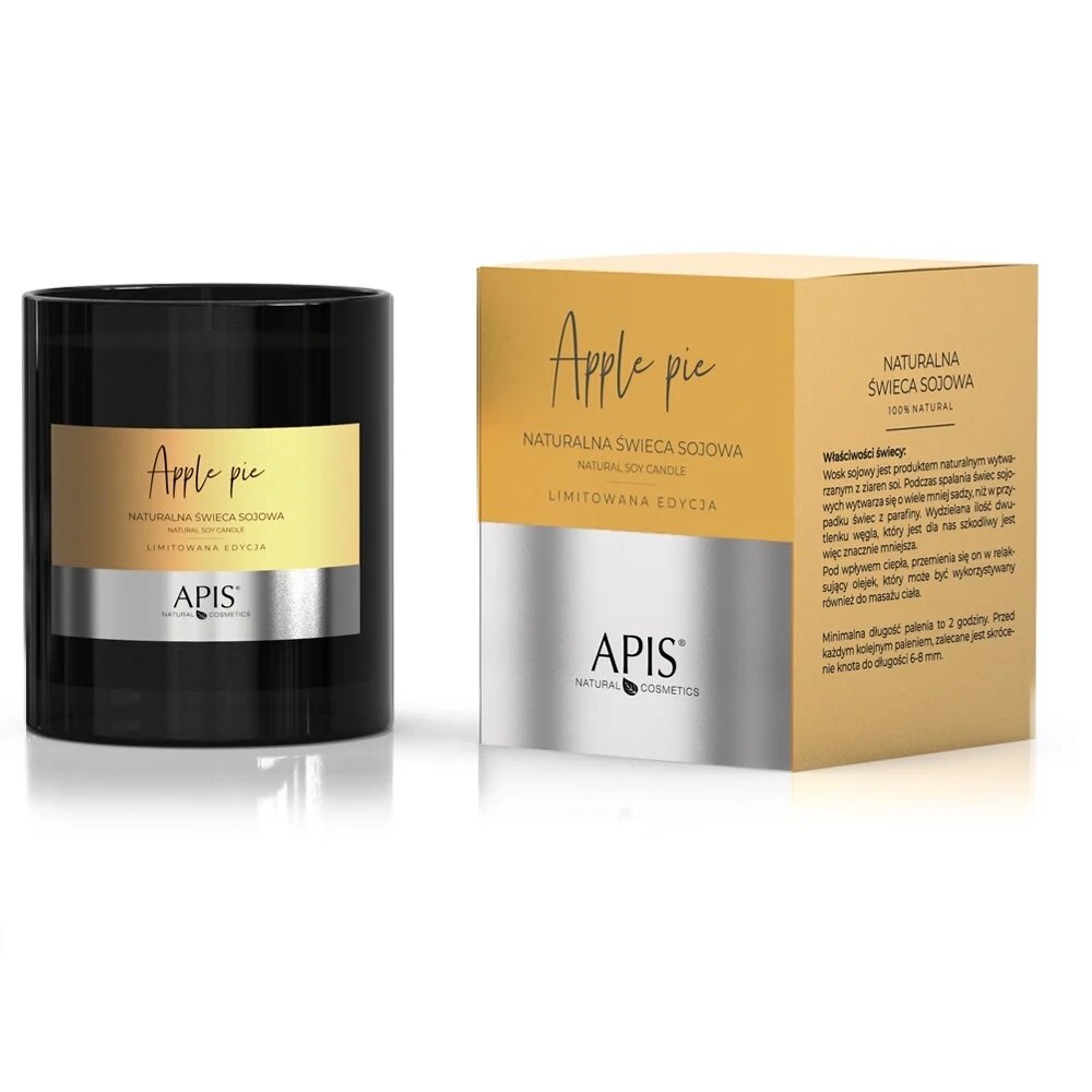 Apis Apple Pie Natural Soy Candle Apple Fragrance 220g