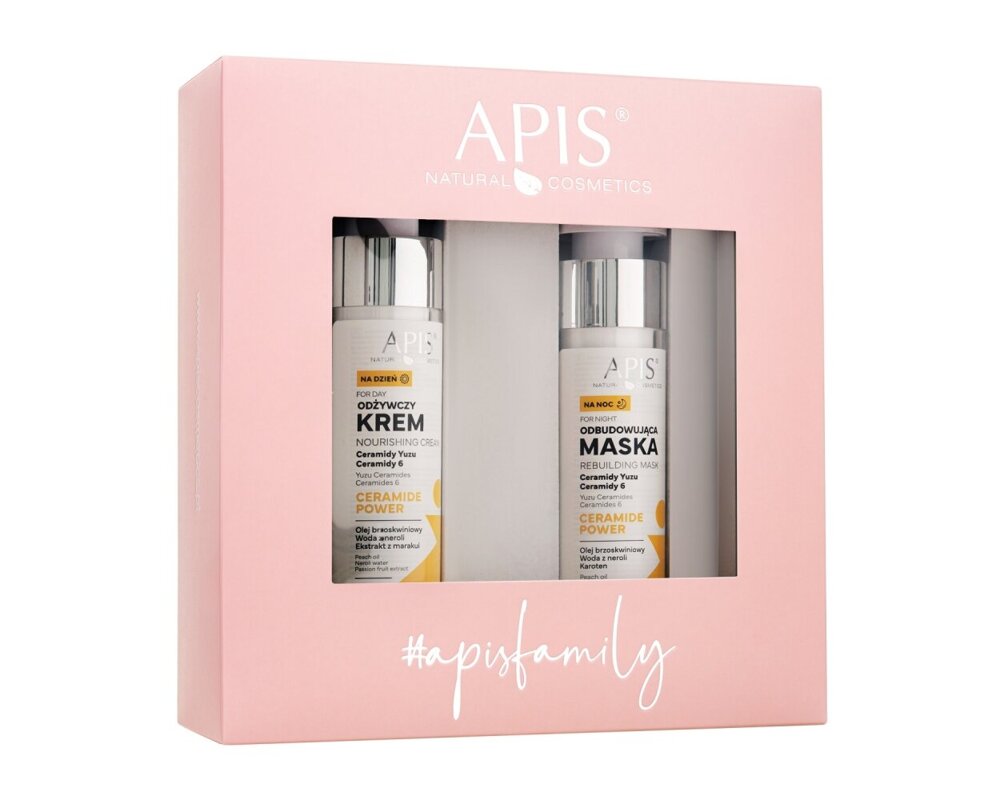 Apis Ceramide Power Set Cream for Gray Dry and Dehydrated Skin 50ml + Face Mask 50ml