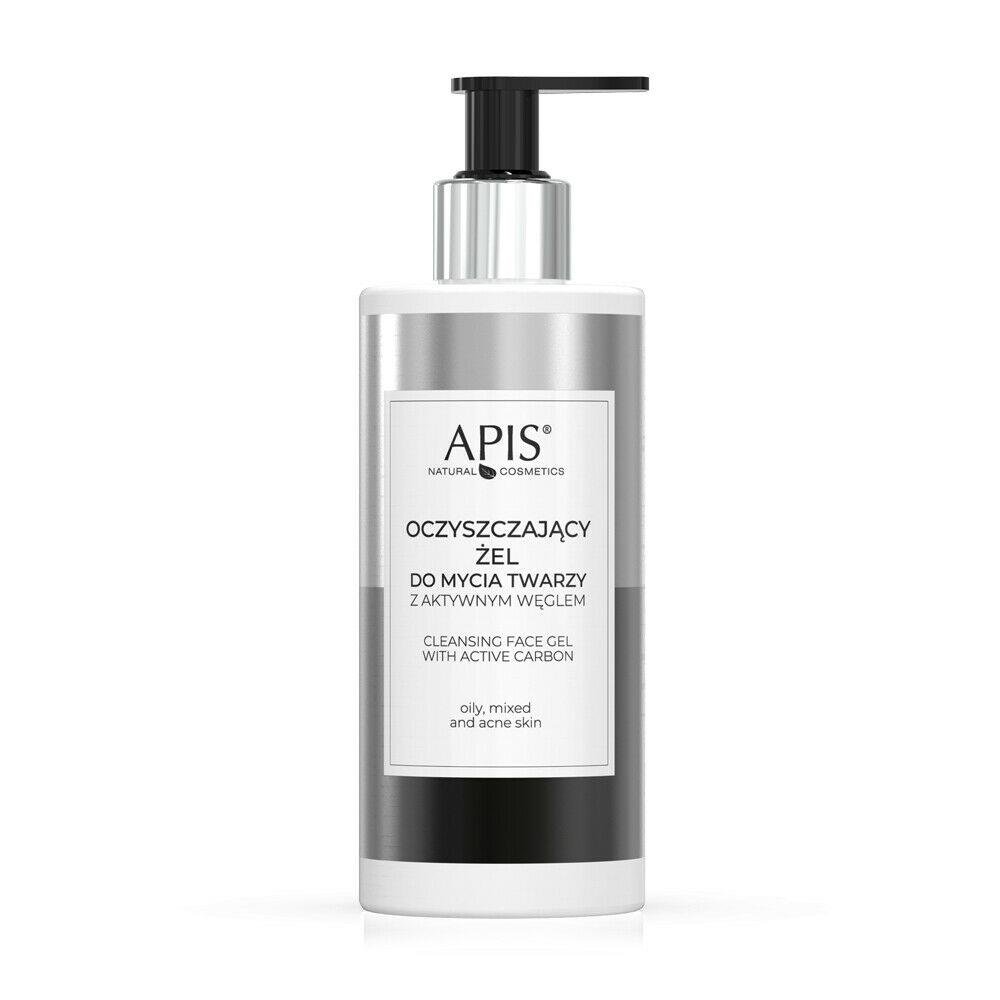 Apis Cleansing Face Gel with Active Carbon for Oily and Combination Skin 300ml