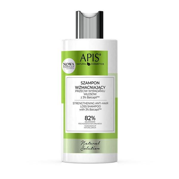 Apis Natural Solution Strengthening Shampoo with 3% Baicapil™ for Weakened Hair Prone to Loss 300ml
