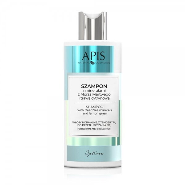 Apis Optima Shampoo with Dead Sea Minerals and Lemongrass for Normal and Oily Hair 300ml