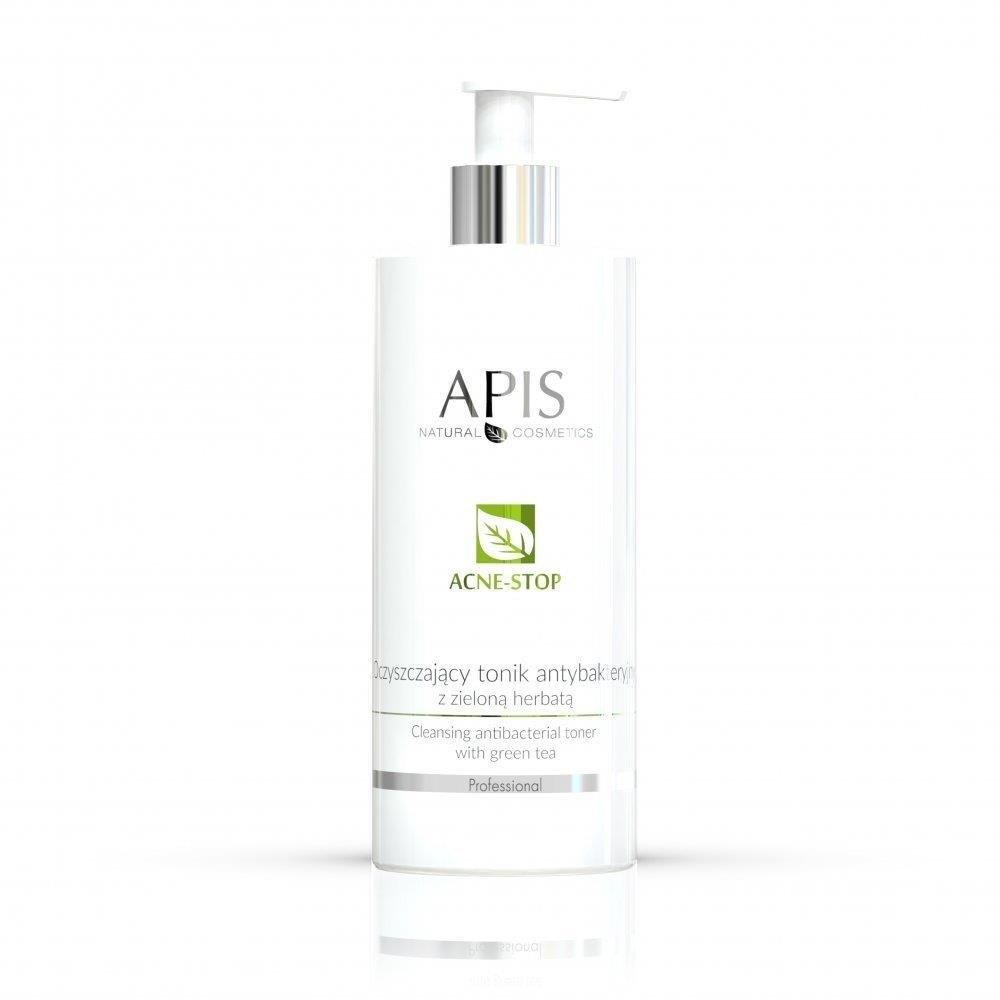 Apis Professional Acne Stop Cleansing Antibacterial Tonic with Green Tea for Oily and Combination Skin 500ml