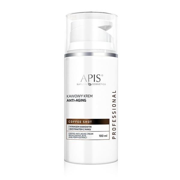 Apis Professional Coffee Shot Anti-Ageing Face Cream with Caffeic Acid and Poppy Extract 100ml