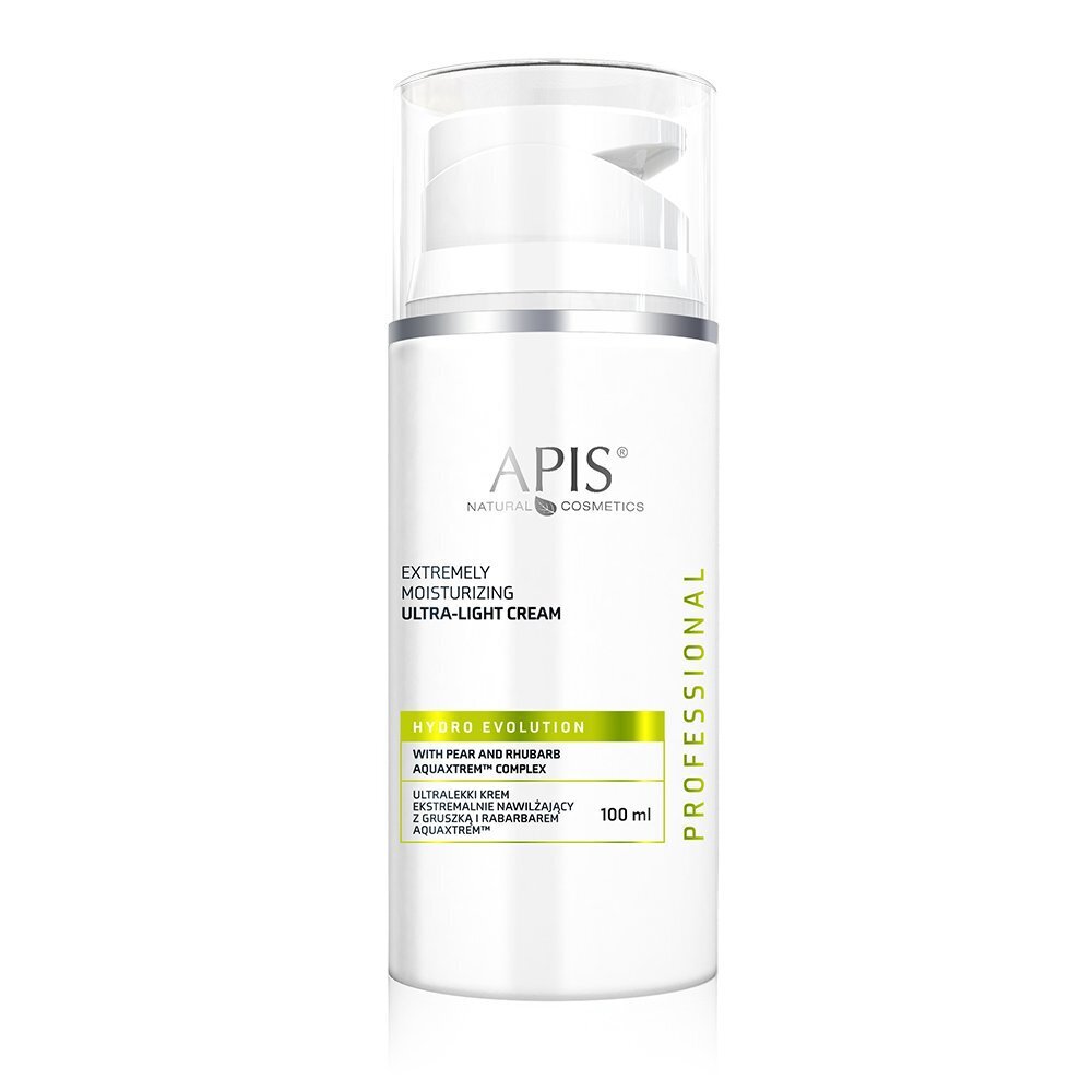 Apis Professional Hydro Evolution Ultra-light Extremely Moisturizing Cream with Pear and Rhubarb AQUAXTREM™ for Dehydrated Skin 100ml