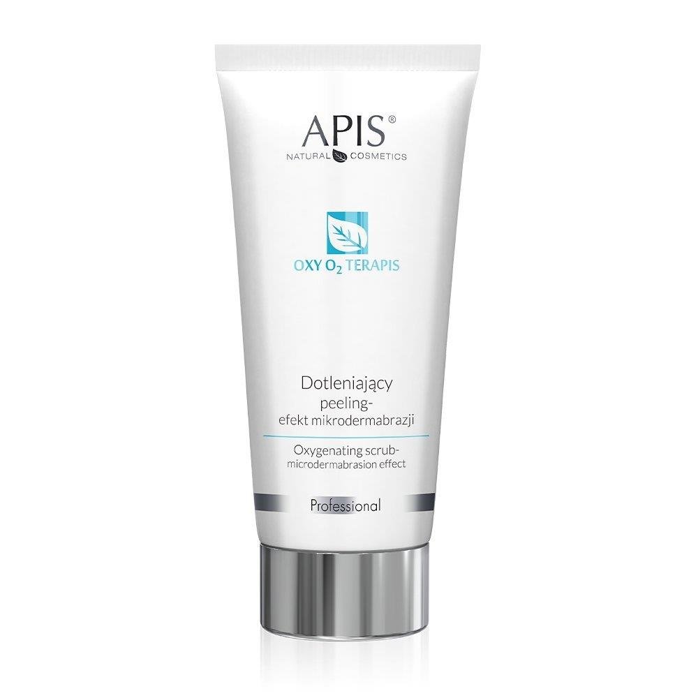 Apis Professional Oxy O2 Therapis Oxygenating Peeling Scrub with Microdermabrasion Effect for Gray and Tired Skin 200ml