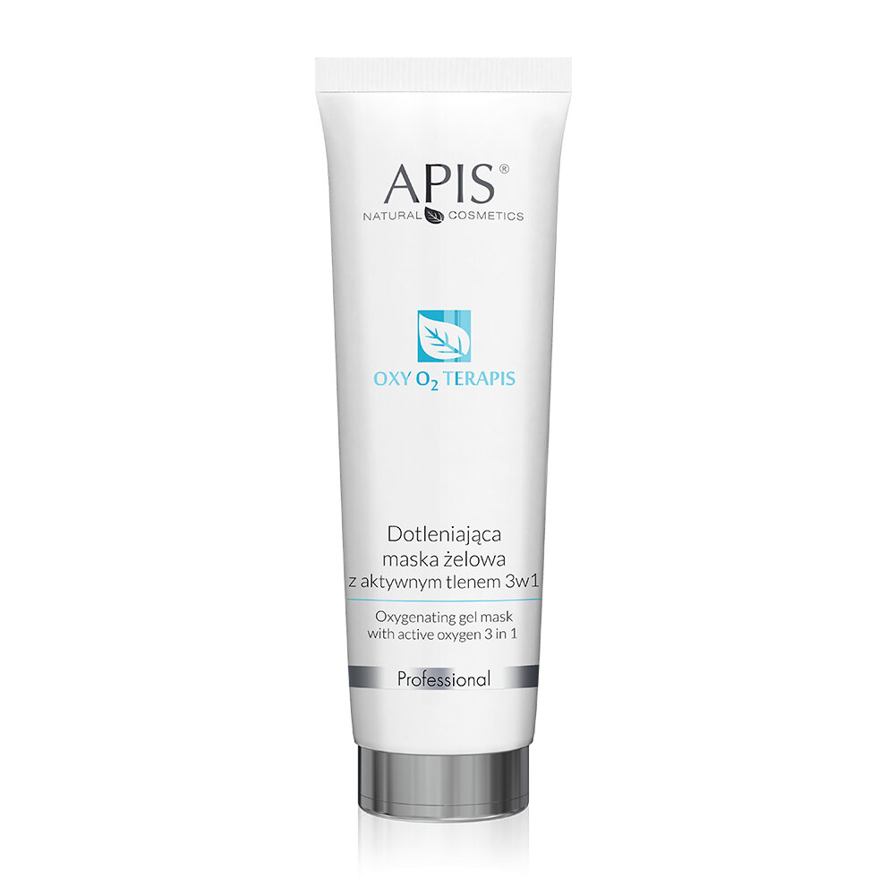 Apis Professional Oxy O2 terApis Oxygenating Gel Mask with Active Oxygen 3in1 for Dull Gray Skin 100ml