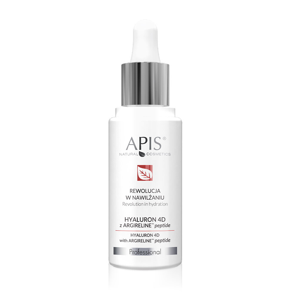 Apis Professional Revolution in Moisturization Hyaluron 4D with Argireline TM Peptide for Mature Dry and Dehydrated Skin 30ml