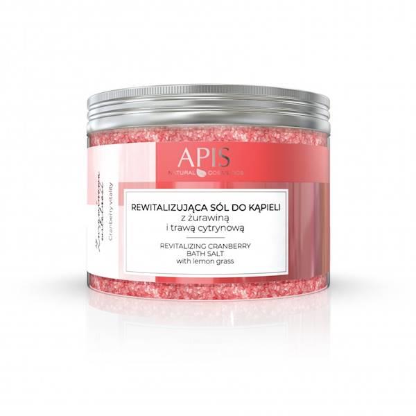 Apis Revitalizing Bath Salt with Cranberries and Lemongrass for all Skin Types 650g