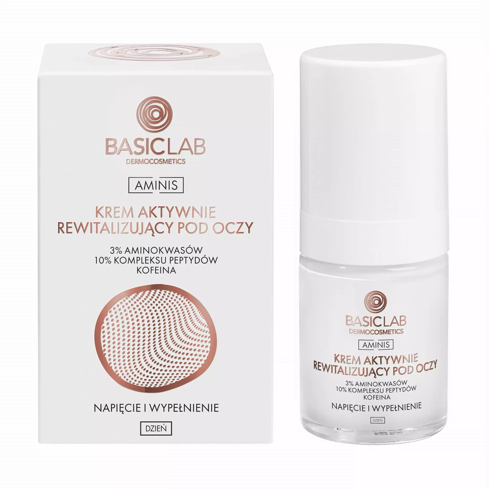 BasicLab Actively Revitalizing Eye Cream with 3% Amino Acids Tension and Filling for the Day 18ml
