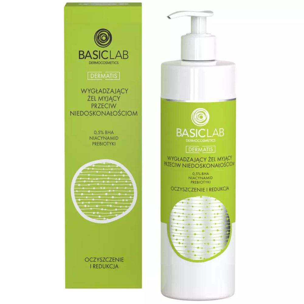 BasicLab Smoothing Cleansing Gel against Imperfections with 0.5% BHA for Problematic Skin 300ml