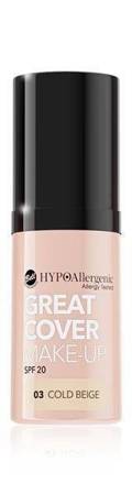 Bell HypoAllergenic Great Cover Make-Up SPF20 Hypoallergenic Intensive Coverage Mousse Foundation 03 Cold Beige 20g