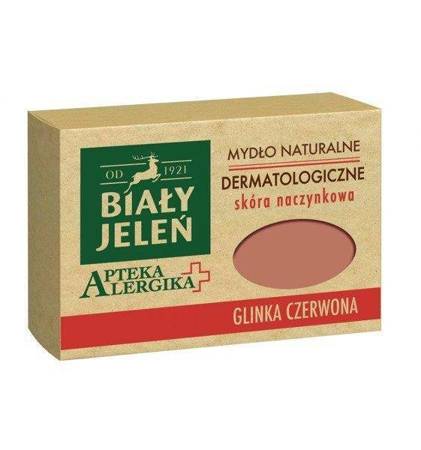 Biały Jeleń Allergy Pharmacy Dermatological Soap with Red Clay Skin Capillaries 125g