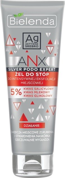 Bielenda Anx Silver Podo Expert Foot Gel for Topical Exfoliation 100g